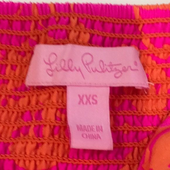 Lilly Pulitzer prints built in bra tank top XXS - Picture 6 of 8